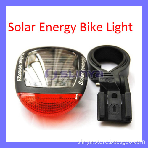 Solar Power Energy Bike Bicycle LED Red Light Back Rear Tail Lamp 3 Modes (SL-436)
